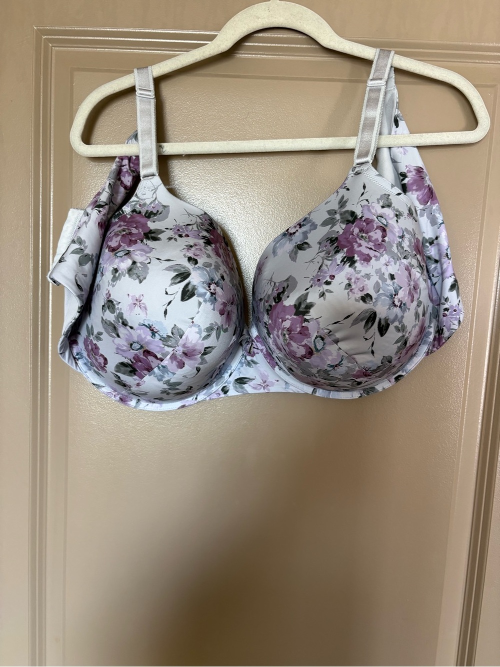 torrid Floral Underwire Bra - White and Lavender